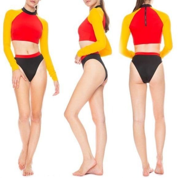 SOLID & STRIPED X RE/DONE MALIBU BIKINI BOTTOM MOT - Picture 3 of 9